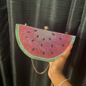 WATERMELON rhinestone purse